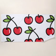 Sweet Cherry Beach Handtuch"