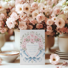 Sweet Cherry Blossom Wappen | Monografische Hochze Einladung