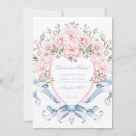Sweet Cherry Blossom Wappen | Monografische Hochze Einladung