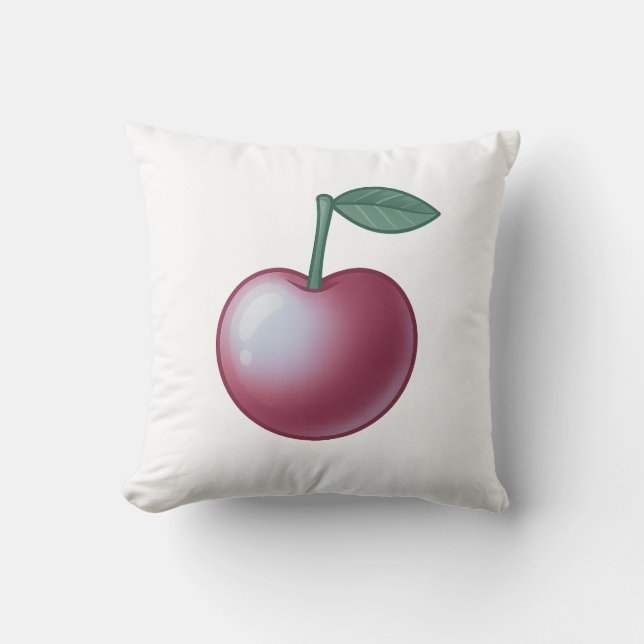 🍒 Sweet Cherry Classic – Timeless Elegance Kissen (Vorderseite)