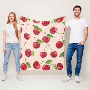 Sweet Cherry Delight Fleecedecke