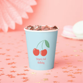 Sweet Cherry Party als angesehen Pappbecher