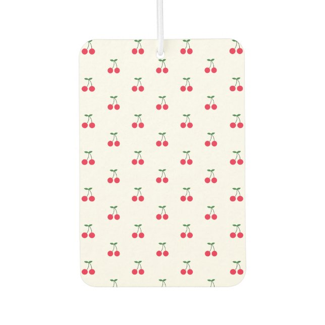 Sweet Cherry Pattern Air Freshener Autolufterfrischer (Vorderseite)