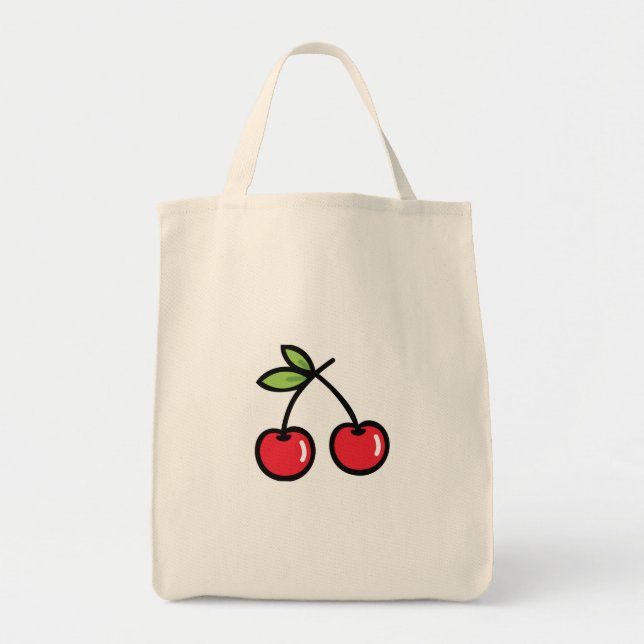 Sweet Cherry Tote Bag Tragetasche (Vorne)