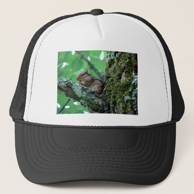 Sweet Chipmunk in einem Baumkleid und Geschenke Truckerkappe (Vorderseite)