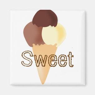 Sweet Chocolate Dessert Peace Liebe Party Destiny Magnet