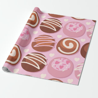 Sweet Chocolate Truffle Muster Geschenkpapier