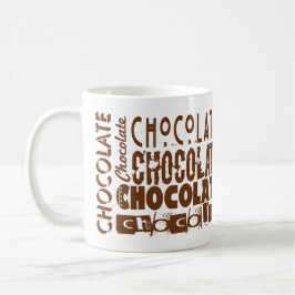 Sweet Chocolate Typografy Tasse
