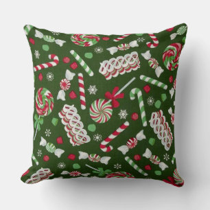 Sweet Christmas Candy Pattern Kissen Kissen