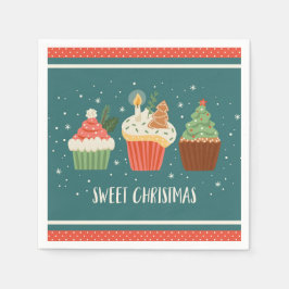 Sweet Christmas Cupcakes Leckereien Festlich Serviette