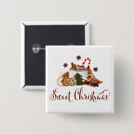 Sweet Christmas Frappuccino Cookie Cinnamon Kunst Button