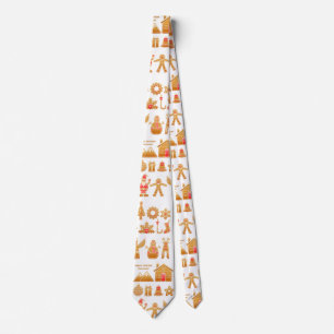 Sweet Christmas Gingerbread Design Krawatte