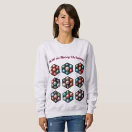 Sweet Christmas |  Hexagon Ornament Sweatshirt