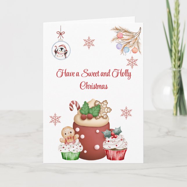 Sweet Christmas Leckereien Karte (Vorderseite)