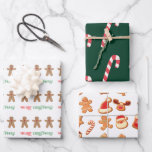 Sweet Christmas Leckereien Wrapping Paper Sheet Se Geschenkpapier Set<br><div class="desc">Wrap deine Geschenke mit 3 schönen Designs von Verpackungspapier: Gingerbread Mann Frohe Weihnachten/ Candy Cane / Weihnachts-Cookies</div>