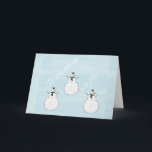 Sweet Christmas Snowman Feiertagskarte<br><div class="desc">Sweet Christmas Snowman</div>