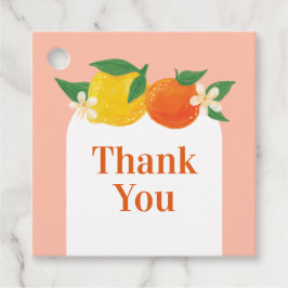 Sweet Citrus Favor Tags Geschenkanhänger