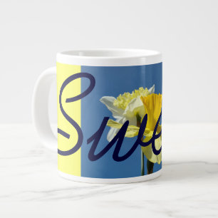 Sweet Coffee Mugs Blue Sky Gelbe Daffodien Jumbo-Tasse