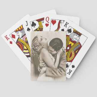 Sweet Couple Kissing Spielkarten