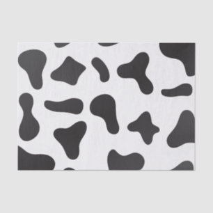 Sweet Cow Schwarz und Weiß Seidenpapier