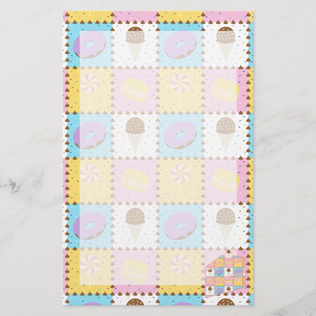 Sweet Cravings Stationery Briefpapier (Vorderseite)
