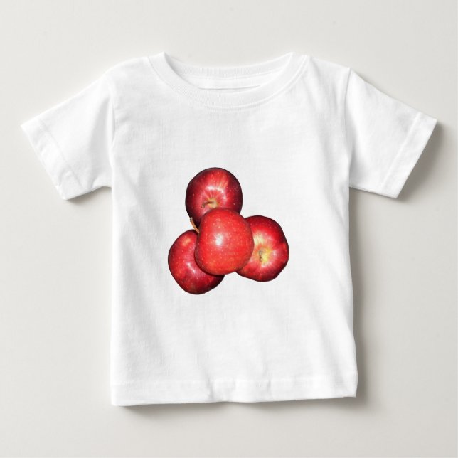 Sweet & Crisp Red Apples - Bio Fruchtwerbung Baby T-shirt (Vorderseite)