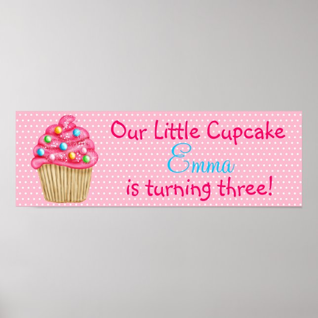 Sweet Cupcake Banner Poster (Vorne)