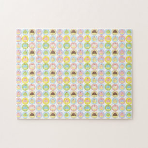 Sweet Cupcake Muster Jigsaw Puzzle