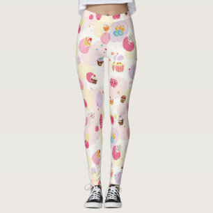 Sweet Cupcakes Balloons Sprinkles Camouflage Leggings