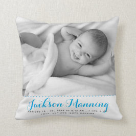 Sweet Custom Baby Foto Birth Stats Kinderzimmer Kissen