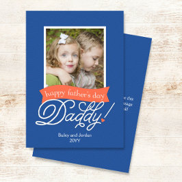 Sweet Daddy Foto Happy Vatertag Card Ankündigung