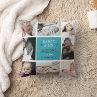 "Sweet 'Daddy & Me' 1. Vatertag FotoCollage Kissen