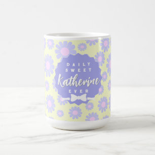 Sweet Daisy Baby Jaune Purple Mug rose