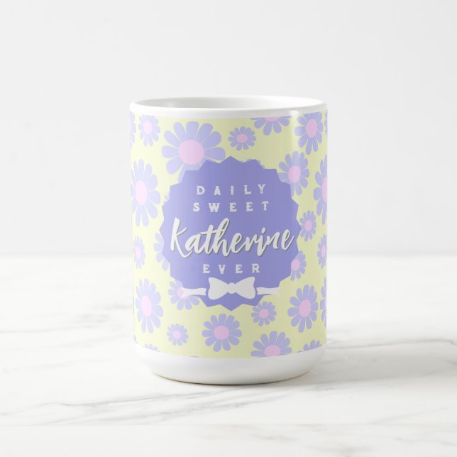 Sweet Daisy Baby Jaune Purple Mug rose (Centre)