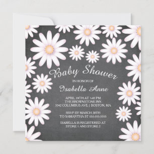 Sweet Daisy Neutral Baby Shower Einladung