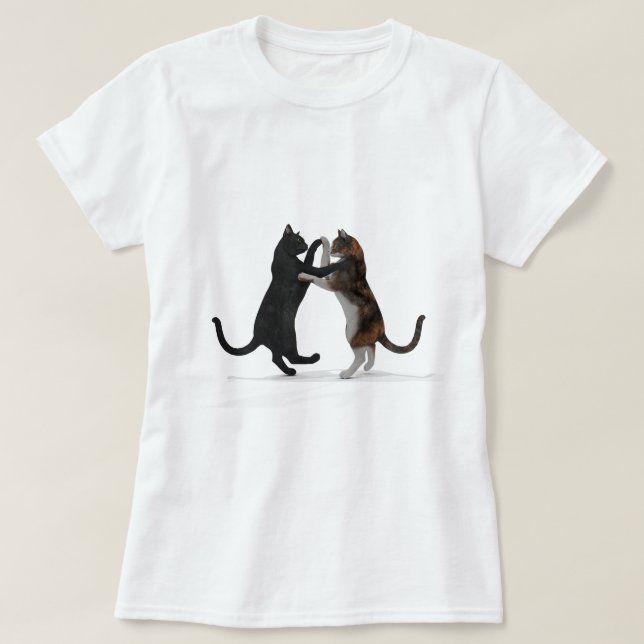 Sweet Dancing Cats T-Shirt (Design vorne)