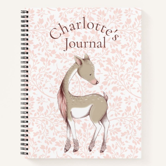 Sweet Dear Illustration/Name Personalisiert Journa Notizbuch (Vorderseite)