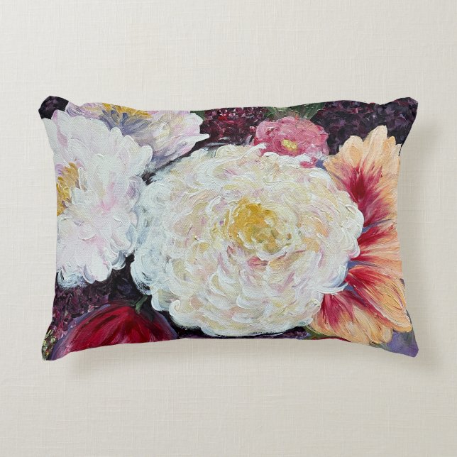 Sweet Delight flower painting Dekokissen (Vorderseite)