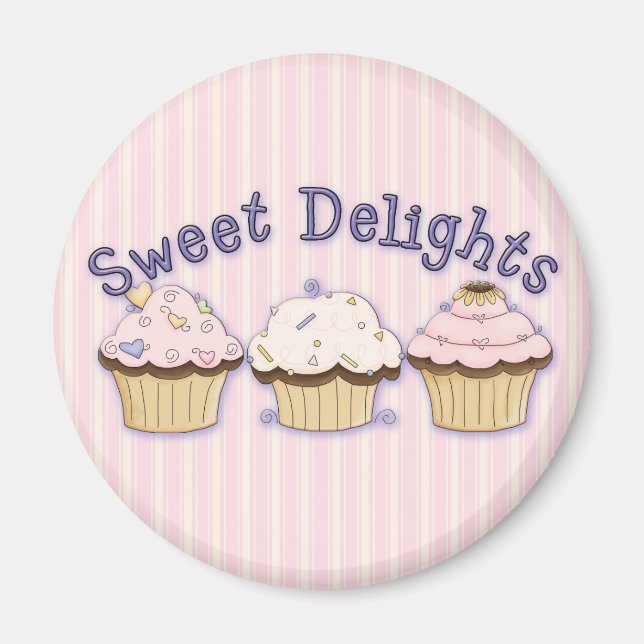 Sweet Delights CupCakes Magnet (Vorne)