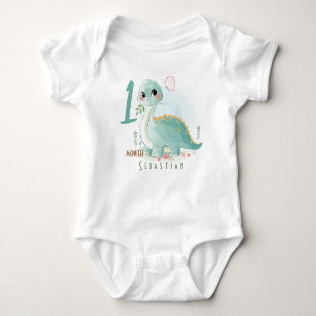 Sweet dino Baby Bodysuit Strampler (Vorderseite)