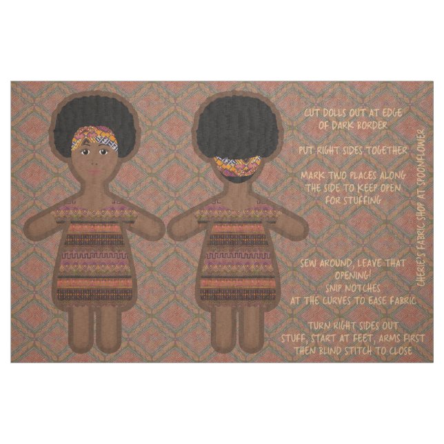 Sweet Doll von meiner dunklen Haut Stoff (Fat Quarter (45,7 x 55,9 cm))