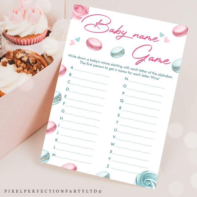 Sweet Donut Baby Shower Baby Name Game Card Einladung (Von Creator hochgeladen)