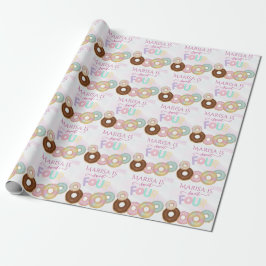 Sweet Donut Birthday | Party für farbige Kinder - Geschenkpapier