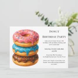 Sweet Donut Brunch | Geburtstagsfeier Einladung