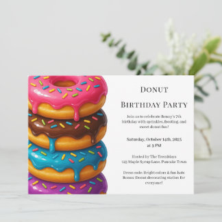 Sweet Donut Brunch | Geburtstagsfeier Einladung