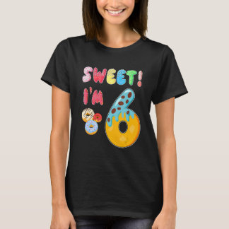 Sweet Donut Es ist mein 6. Geburtstag 6 Jahre alt T-Shirt