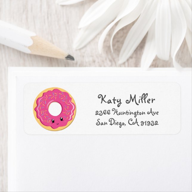 Sweet Donut Girls Address Label (Insitu)