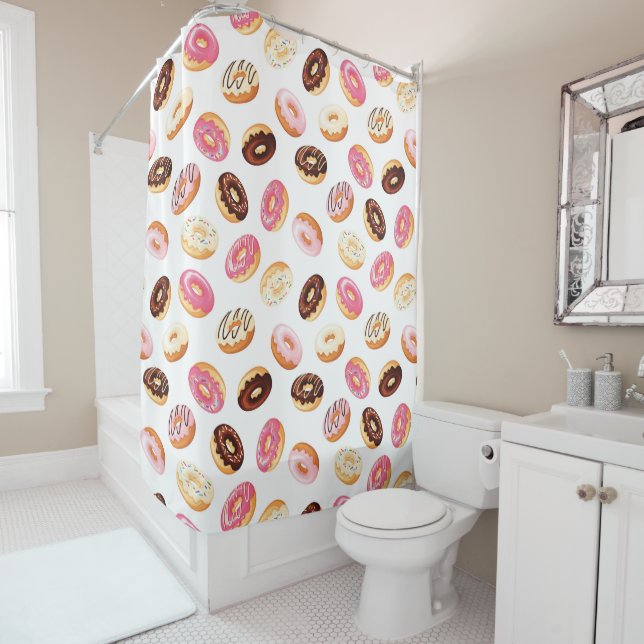Sweet Donut Pattern Duschvorhang (Beispiel)
