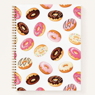 Sweet Donut Pattern Notizbuch