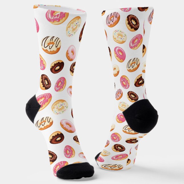 Sweet Donut Pattern Socken (Gewinkelt)